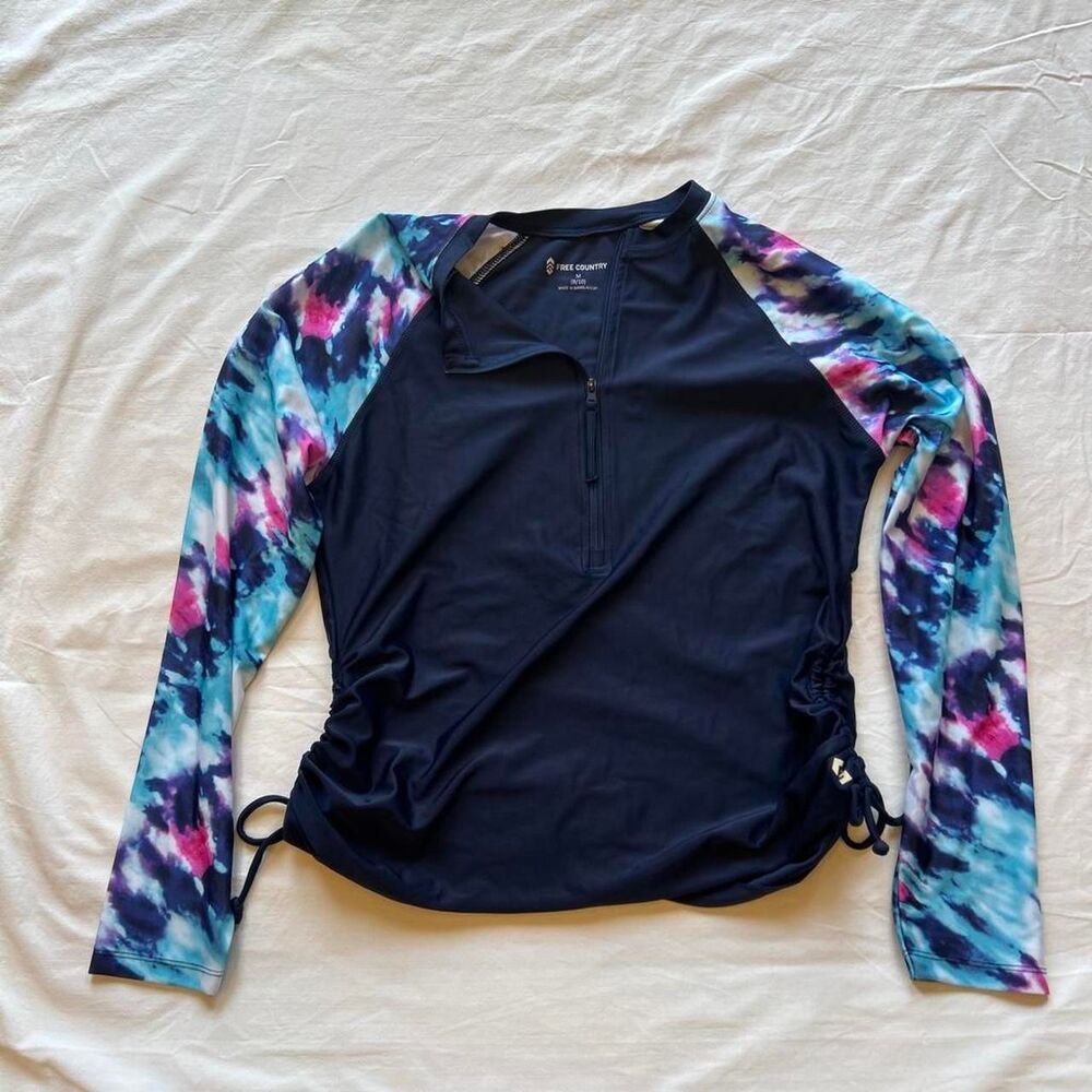 Free-country Men's Navy and Blue Cover-ups